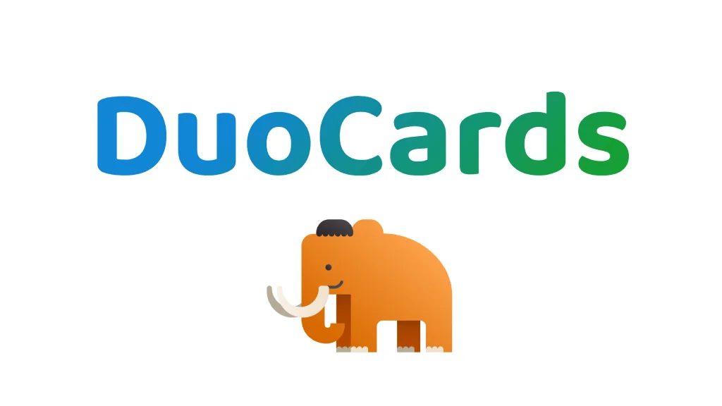 Application d'apprentissage des langues DuoCards