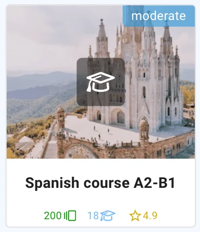 Learn Spanish: Course A2-B1